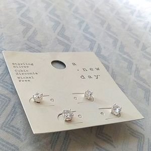 A New Day Sterling Silver Stud Earrings